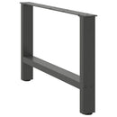 sofabordsben antracit 2 stk. 70 x (42-43) cm stål
