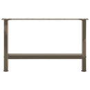 sofabordsben naturstål 2 stk. 70x(42-43) cm stål
