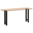 konsolbordben sort 2 stk. 28 x (72-73) cm stål