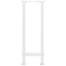 konsolbordben hvide 2 stk. 28 x (72-73) cm stål