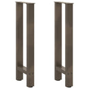 konsolbordben naturstål 2 stk. 28 x (72-73) cm stål