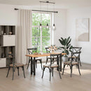 konsolbordben sort 2 stk. 38 x (72-73) cm stål