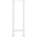 konsolbordben hvide 2 stk. 38 x (72-73) cm stål