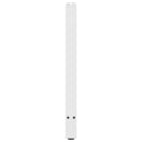 konsolbordben hvide 2 stk. 38 x (72-73) cm stål