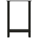 spisebordsben sort 2 stk. 50x(72-73) cm stål