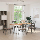 spisebordsben hvide 2 stk. 50x(72-73) cm stål