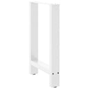 spisebordsben hvide 2 stk. 50x(72-73) cm stål