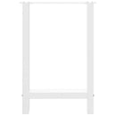 spisebordsben hvide 2 stk. 50x(72-73) cm stål