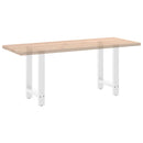 spisebordsben hvide 2 stk. 50x(72-73) cm stål