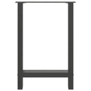 spisebordsben antracit 2 stk. 50x(72-73) cm stål