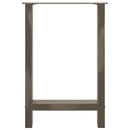 spisebordsben naturstål 2 stk. 50x(72-73) cm stål