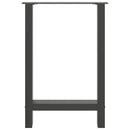 spisebordsben antracit 2 stk. 60 x (72-73) cm stål