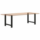 spisebordsben sort 2 stk. 70x(72-73) cm stål
