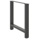 spisebordsben antracit 2 stk. 70 x (72-73) cm stål