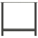 spisebordsben antracit 2 stk. 70 x (72-73) cm stål