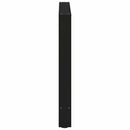 spisebordsben sort 2 stk. 80x(72-73) cm stål