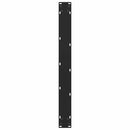 spisebordsben sort 2 stk. 80x(72-73) cm stål