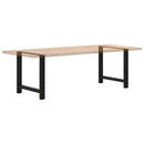 spisebordsben sort 2 stk. 80x(72-73) cm stål