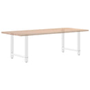 spisebordsben hvide 2 stk. 80x(72-73) cm stål