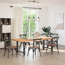 spisebordsben antracit 2 stk. 80x(72-73) cm stål