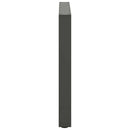 spisebordsben antracit 2 stk. 80x(72-73) cm stål