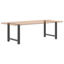 spisebordsben antracit 2 stk. 80x(72-73) cm stål