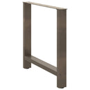 spisebordsben naturstål 2 stk. 80x(72-73) cm stål