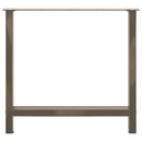 spisebordsben naturstål 2 stk. 80x(72-73) cm stål
