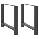 spisebordsben antracit 2 stk. 90 x (72-73) cm stål