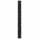 spisebordsben sort 2 stk. 100x(72-73) cm stål
