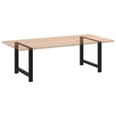 spisebordsben sort 2 stk. 100x(72-73) cm stål