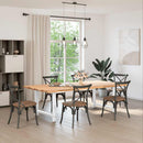 spisebordsben hvide 2 stk. 100x(72-73) cm stål