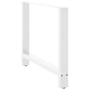 spisebordsben hvide 2 stk. 100x(72-73) cm stål