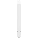 spisebordsben hvide 2 stk. 100x(72-73) cm stål