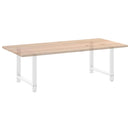 spisebordsben hvide 2 stk. 100x(72-73) cm stål