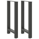 barbordsben antracit 2 stk. 40x(90-91) cm stål