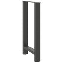 barbordsben antracit 2 stk. 40x(90-91) cm stål