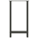 barbordsben antracit 2 stk. 40x(90-91) cm stål