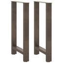 barbordsben naturstål 2 stk. 50x(90-91) cm stål