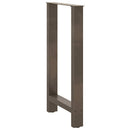 barbordsben naturstål 2 stk. 50x(90-91) cm stål