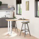 barbordsben hvide 2 stk. 60x(90-91) cm stål