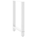 barbordsben hvide 2 stk. 60x(90-91) cm stål