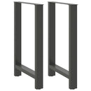 barbordsben antracit 2 stk. 60x(90-91) cm stål