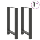 barbordsben antracit 2 stk. 60x(90-91) cm stål