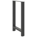 barbordsben antracit 2 stk. 60x(90-91) cm stål