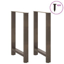 barbordsben naturstål 2 stk. 60x(90-91) cm stål