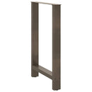 barbordsben naturstål 2 stk. 60x(90-91) cm stål