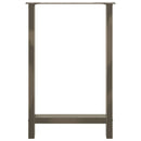 barbordsben naturstål 2 stk. 60x(90-91) cm stål