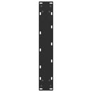 barbordsben sort 2 stk. 40x(100-101) cm stål