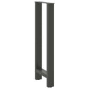 barbordsben antracit 2 stk. 40x(100-101) cm stål